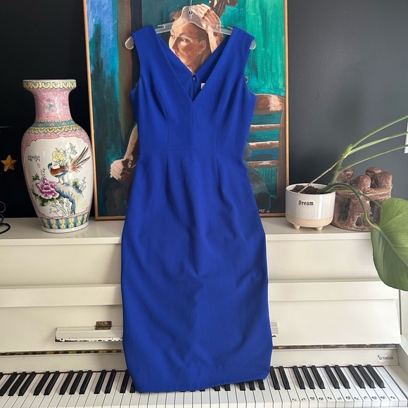 Dress the Population Royal Blue Midi Dress M - Picture 1 of 16